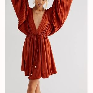 Free People Arzel Mini dress in Clay